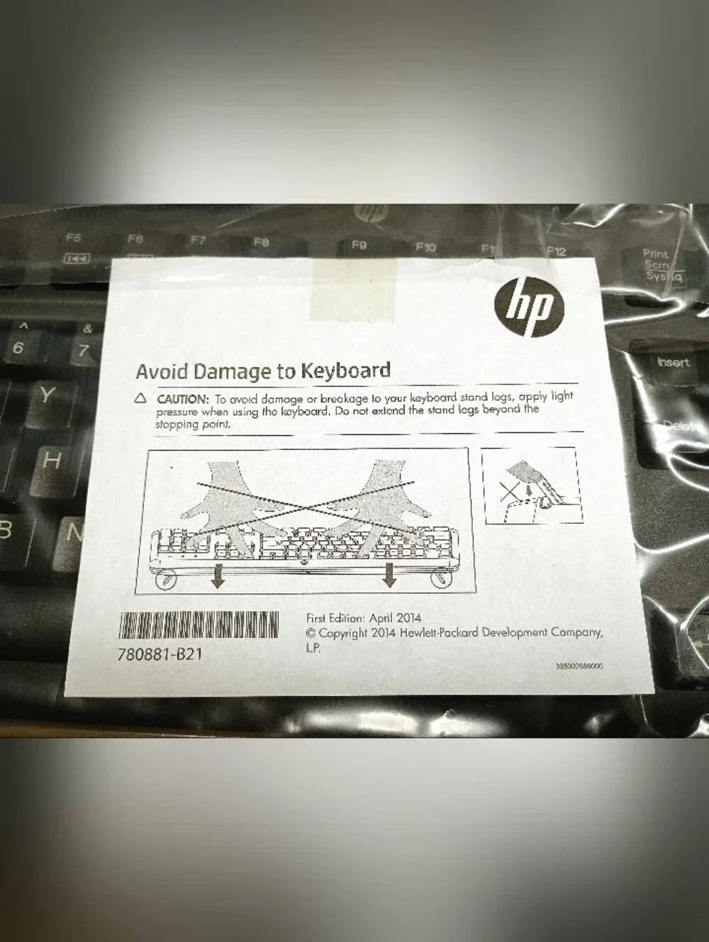 HP Black Wired Kelyboard with Numeric Keypad and Media Keys new in box